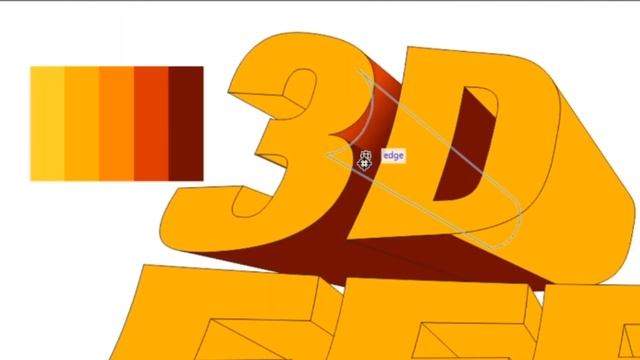 3D TEXT EFFECT - CorelDraw How to Create a 3D effect смотреть онлайн