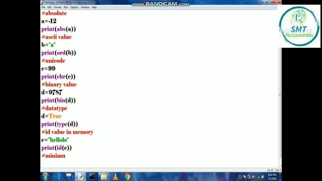 BUILT-IN FUNCTION - FUNCTION TUTORIAL IN TAMIL - SMT PROGRAMMING смотреть онлайн