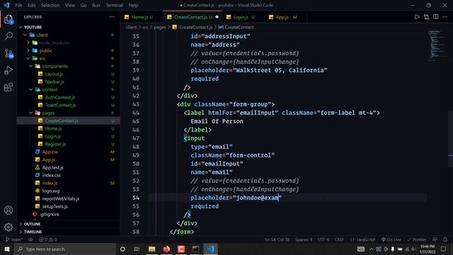 [#10]. React Creating Contacts - Build a Contact Management System using MERN stack from Scratch! смотреть онлайн