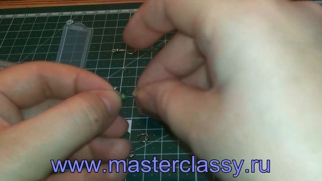 DIY. Earrings tutorial. Сережки из ,бисера и колечек: подробный видео урок смотреть онлайн