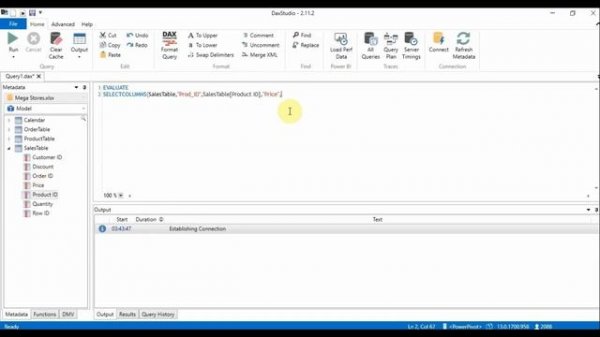 Dax SELECTCOLUMNS Function #daxstudio #dax #daxfunctions #powerbi