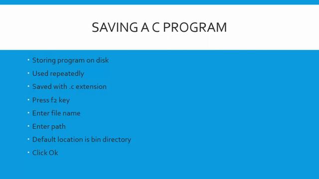 How to create,edit,save,compile,linking and executing a c program lecture 3 in urdu & hindi смотреть онлайн