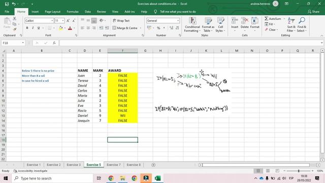 Excel about conditions_1,2,3,5,7,8 and 9 смотреть онлайн