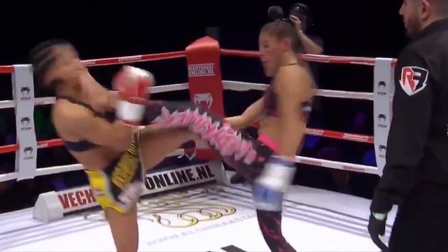 Georgina van der Linden - Kickboxing Highlight смотреть онлайн