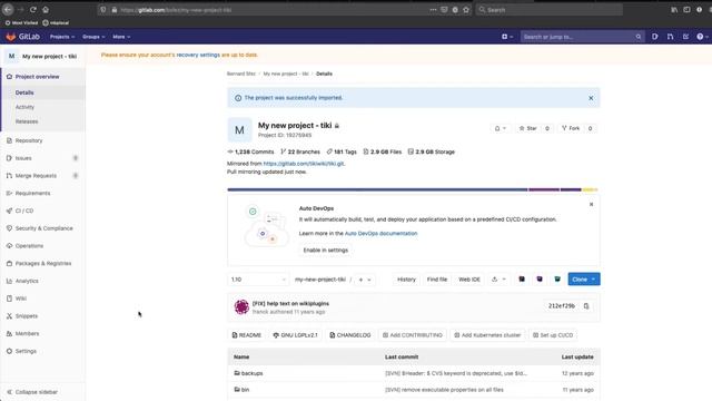 Tiki and Git, fork and merge request смотреть онлайн