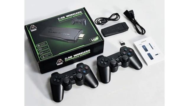 GAME STICK 4K ORIGINAL VERSÃO ATUALIZADA 11 MIL JOGOS com 2 controles sem fio смотреть онлайн