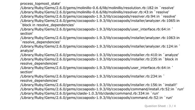 iOS : Error running pod install - Automatically assigning platform `iOS` with version `8.0` on targ смотреть онлайн