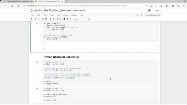 Day 56 Python Generators смотреть онлайн