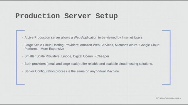 Introduction & Overview of Production Server Setup - Setup a Virtual Web Server смотреть онлайн