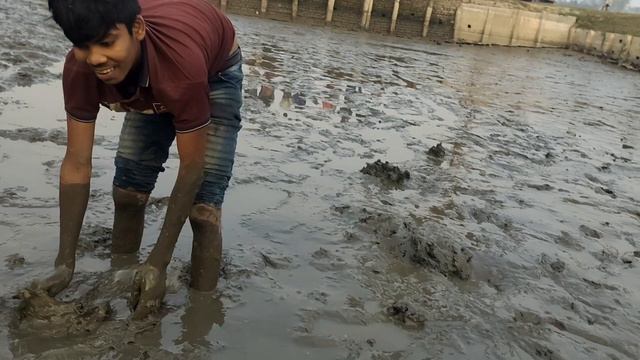 Searching Koi Fish After Raining | Smart boy's catch catfish underground crack mud water #CatFish смотреть онлайн