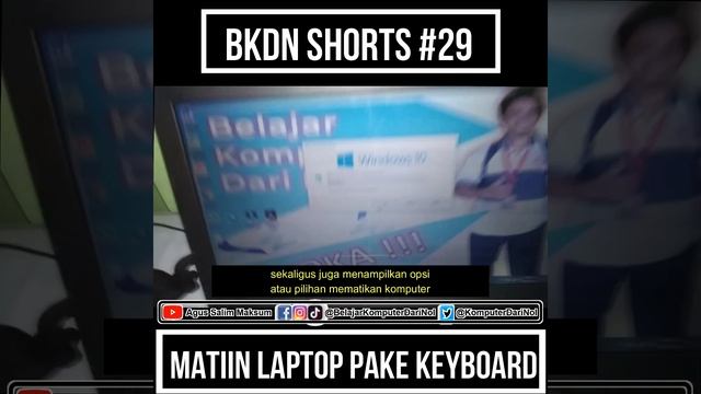Cara Mematikan Laptop dengan Keyboard смотреть онлайн