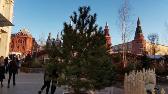 Манежная и Красная Площадь на Масленицу 2020 смотреть онлайн