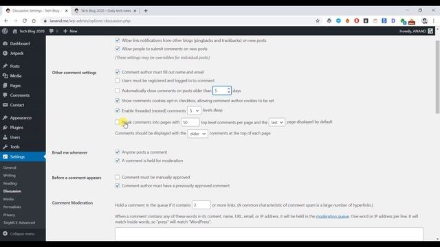 Discussion Setting In WordPress Explained | WordPress Tutorial For Beginners Part 20 смотреть онлайн