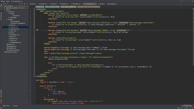 Vue.js 106 Marking messages as read or unread смотреть онлайн