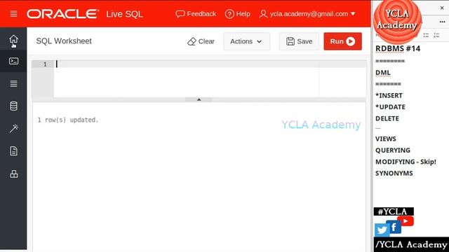DML: UPDATE, DELETE row(s) in Oracle - RDBMS 14 | TRB CS COACHING | YCLA Academy смотреть онлайн
