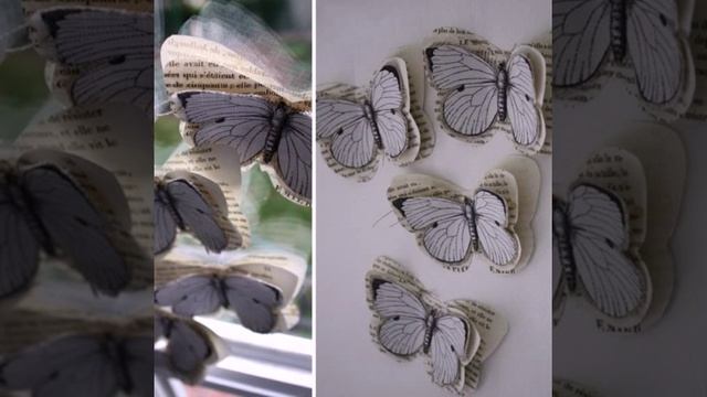 Как сделать декор интерьера бабочками.How to make interior decoration butterflies. смотреть онлайн