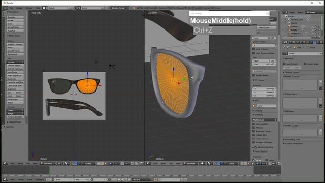 Modeling a Pair of Sunglasses with Blender 3D смотреть онлайн