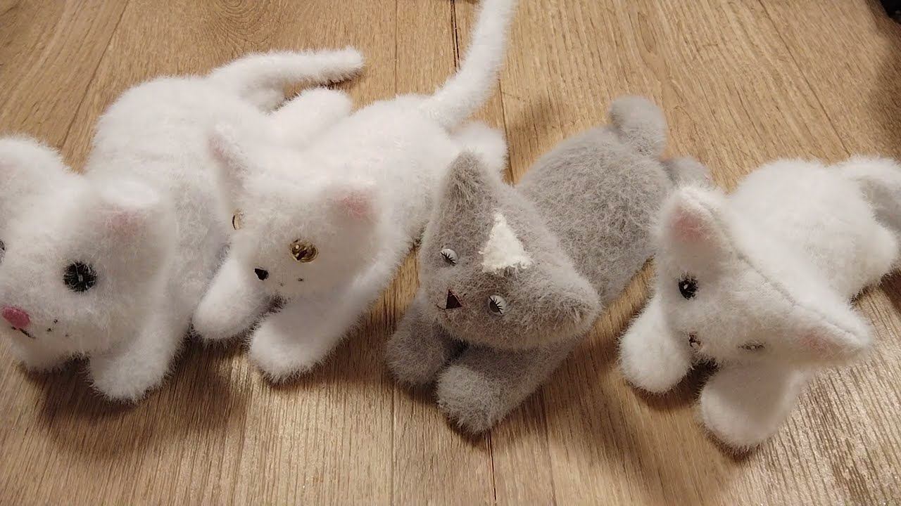 Шьём котенка из носка Идея подарка на новый год смотреть онлайн