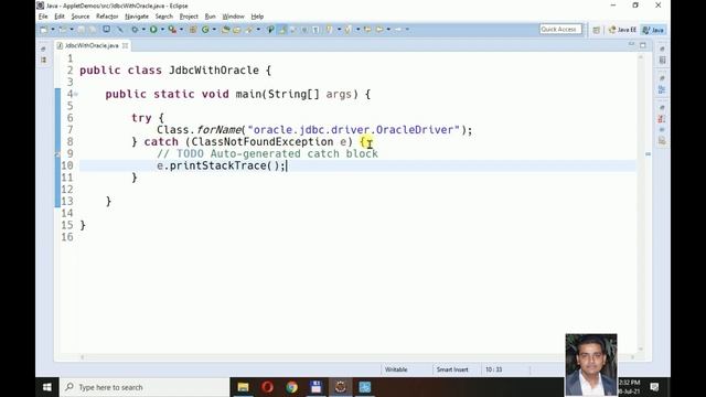 JDBC Oracle Connectivity Example (Gujarati) смотреть онлайн