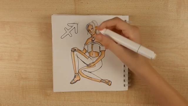 Рисую ЗНАКИ ЗОДИАКА #9 Стрелец смотреть онлайн