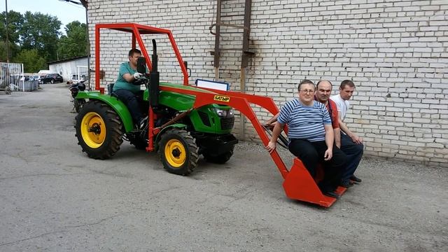 Полноприводный Батыр 25л.с с фронтальным погрузчиком. Новинка от Можгинского Авторемзавода. смотреть онлайн