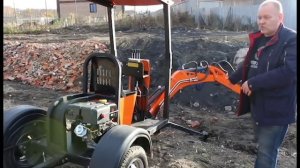 Мини экскаватор strong m 1000. Не покупай пока не увидишь! Отзыв о технике стронг мф!