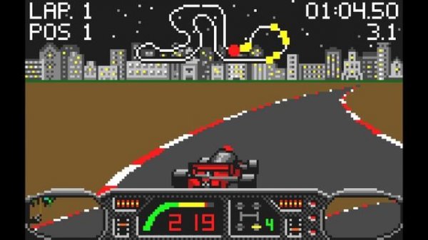Checkered Flag. [Atari Lynx - Atari]. (1991). Tournament. 3 Laps. All.
