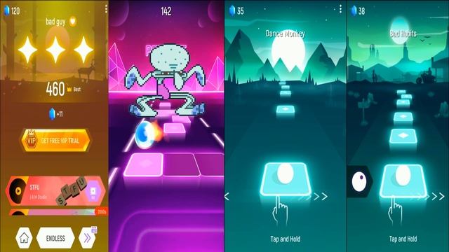 Tiles Hop - EDM Rush Battle DANCE zombie :D смотреть онлайн