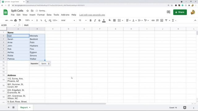 How to Split Cells in Google Sheets - 2 Easiest Methods смотреть онлайн