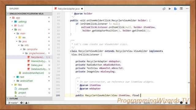 Android S11E9 : SingleChoiceRecyclerView -with RadioButtons смотреть онлайн
