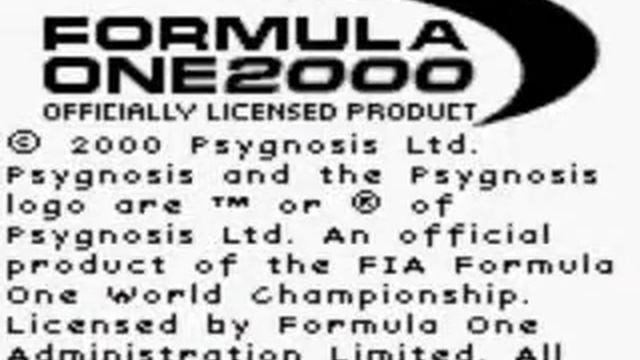 Formula One 2000 USA - Game Boy Color смотреть онлайн