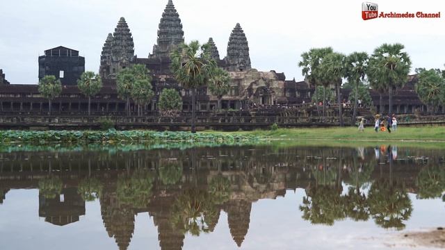 Angkor Wat Temple អង្គរវត្ត Or Capital Temple Cambodia The Largest Religious Monument In The World
