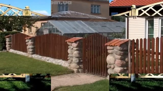 Красивые заборы из дерева. смотреть онлайн