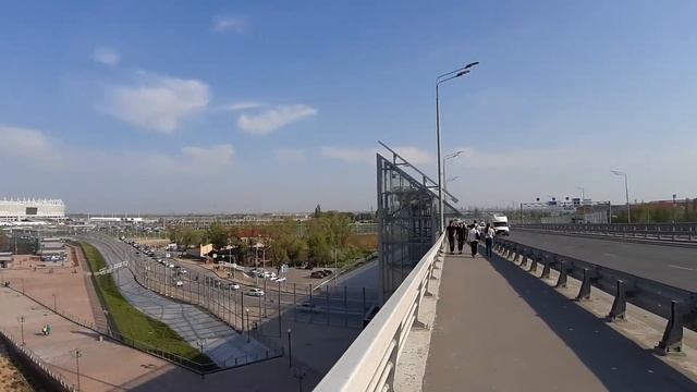Набережная Ростов, вид с Ворошиловского моста на Ростов Арену смотреть онлайн