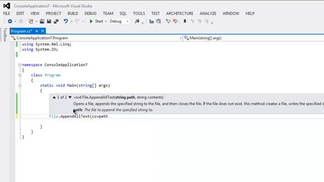 Create CSV File in C# смотреть онлайн