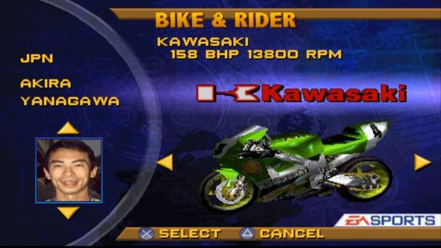 EA Sports Superbike 2000 PS1 Gameplay