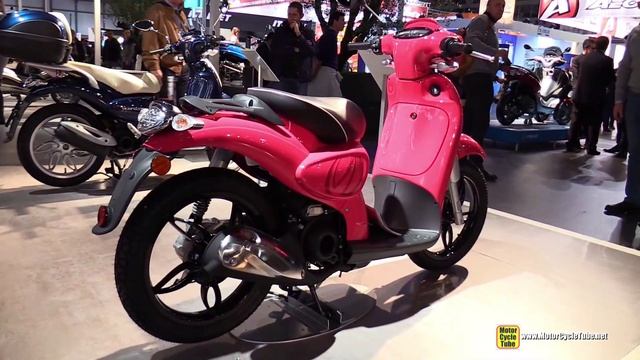 2015 Aprilia Scarabeo 50 2T - Walkaround - 2014 EICMA Milano Motocycle Exhibition