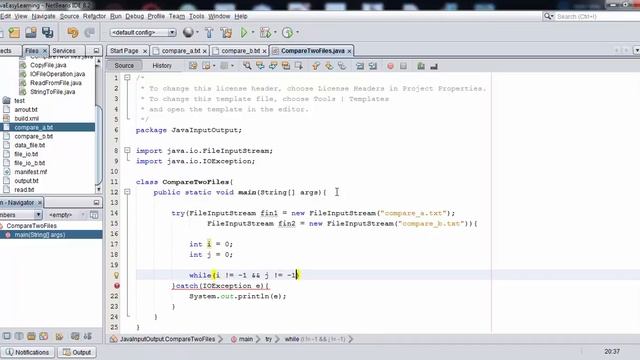 Learn Java IO: Compare Two Files Byte by Byte for Equality смотреть онлайн