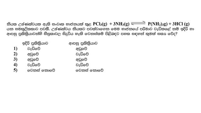 රසායනික සමතුලිතතාව - ලේ චැටලියර් මූලධර්මය - 13 ශ්රේණිය (රසායන විද්යාව) смотреть онлайн