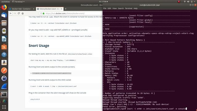 SNORTing with Docker 2019 смотреть онлайн
