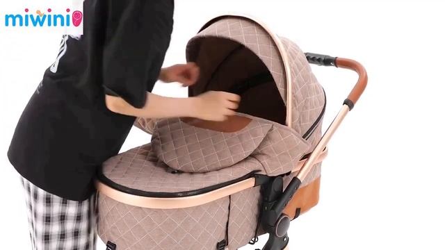 Miwini® 3in1 Premium Kombi-Kinderwagen "Lux" смотреть онлайн