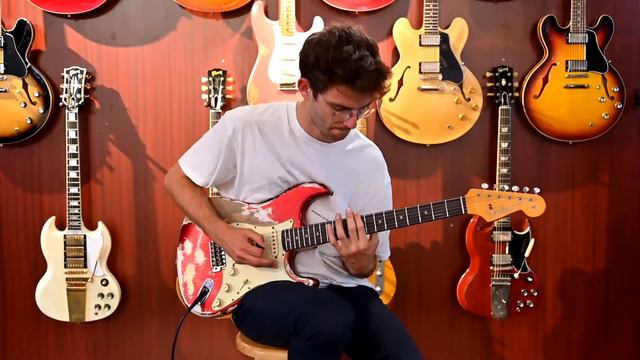 Fender Custom Shop Stratocaster 1964 Heavy Relic Greg Fessler Candy Apple Red смотреть онлайн