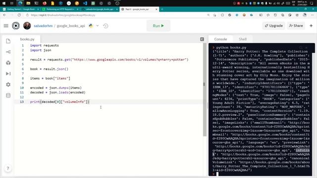Consulta a la API REST de Google Books смотреть онлайн