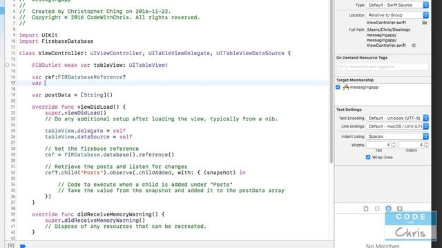 Firebase Tutorial for iOS - Ep 7 - Read Data from Firebase Database смотреть онлайн
