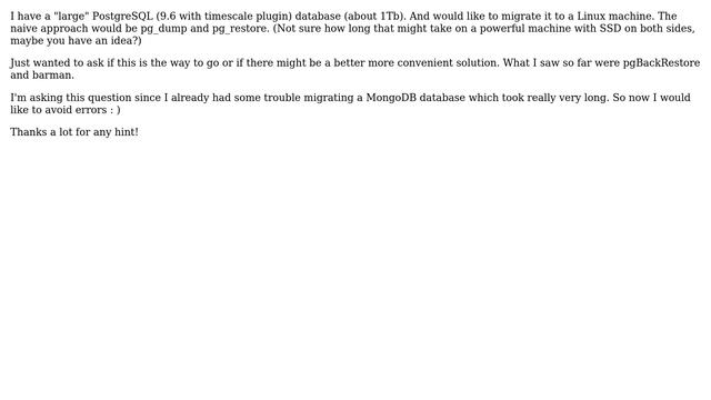 Databases: Migrate large postgresql database (windows -＞ linux) (2 Solutions!!) смотреть онлайн