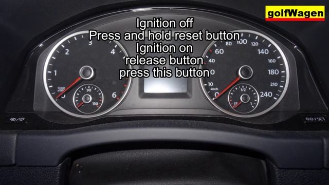 VW Golf 6 service oil reset смотреть онлайн