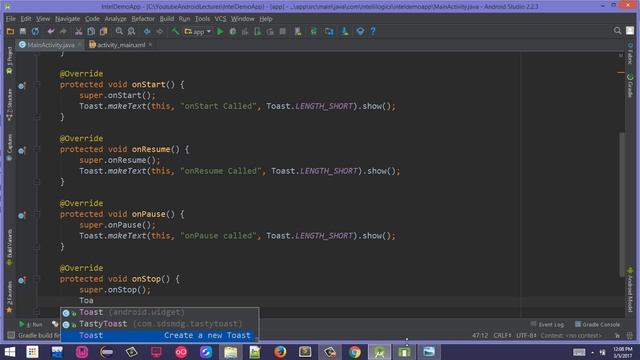 21. Activity LifeCycle in Android Urud/Hindi смотреть онлайн