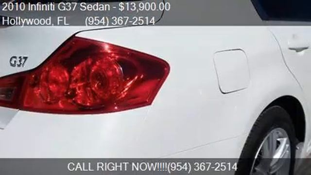 2010 Infiniti G37 Sedan Journey for sale in Hollywood, FL 33 смотреть онлайн