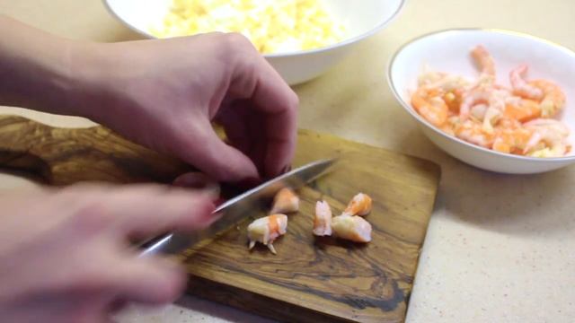 Салат из морской капусты с креветками и яйцом МОРСКОЙ/ Готовлю с любовью смотреть онлайн