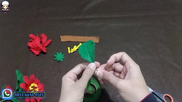 TUTORIAL BUNGA FLANEL |  ZINNIA | DIY Felt Zinnias